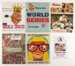 1953-2012 Milwaukee Braves Collection Includes World Series Programs Ticket Stubs - Lot of Nine