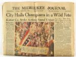 1953-2012 Milwaukee Braves Collection Includes World Series Programs Ticket Stubs - Lot of Nine