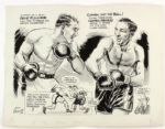 1959 San Francisco News Bulletin Featuring Carmen Basillo Gene Fullmer Fight Includes Original Artwork