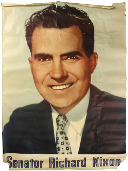 1950-53 Senator Richard Nixon 40" x 56" Broadside 