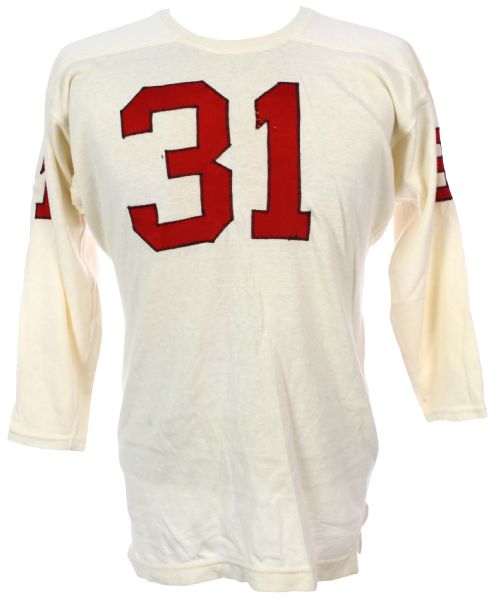 1960s White Durene #31 Football Jersey