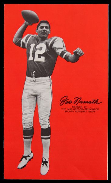 1960s MacGregor/Brunswick Pro Tips Booklet w/ Bart Starr, Joe Namath, Mike Ditka, Lance Alworth, Sonny Jurgensen & Tommy McDonald