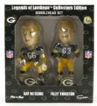 2007 Ray Nitschke Fuzzy Thurston Green Bay Packers Legends of Lambeau Mini Bobbleheads Mint In Box