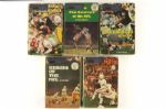 1965-72 NFL Hardcover Book Collection - Lot of 5 w/ 1 Book Signed by Lionel Aldridge (JSA)