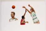 1993-94 Larry Bird Boston Celtics Original Chris Consani Artwork Used in Production of McDonalds Commemorative Cups