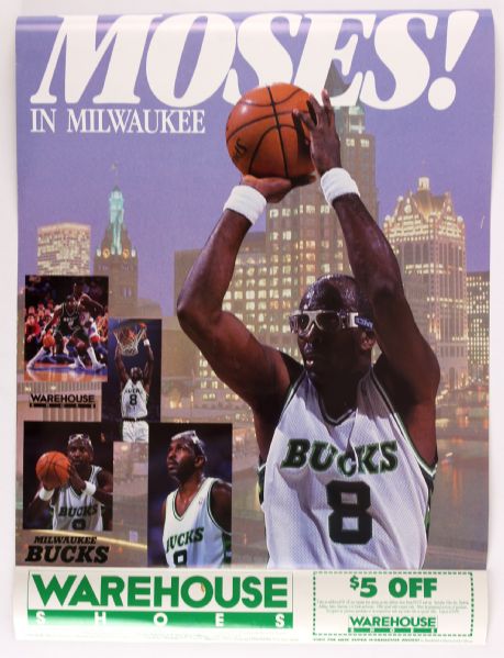 1971-96 Milwaukee Bucks Milwaukee Brewers Poster Collection - Lot of 9 w/ Sportraits, George Bamberger PBR Poster & More