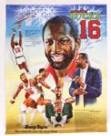 1971-96 Milwaukee Bucks Milwaukee Brewers Poster Collection - Lot of 9 w/ Sportraits, George Bamberger PBR Poster & More