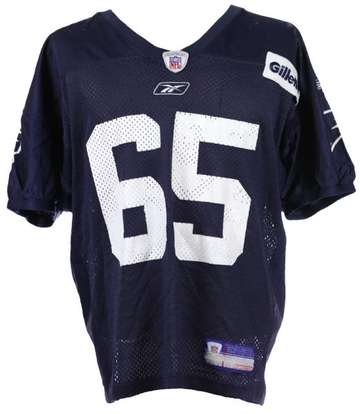 2002 Damien Woody New England Patriots Practice Worn Jersey (MEARS LOA/Team LOA)