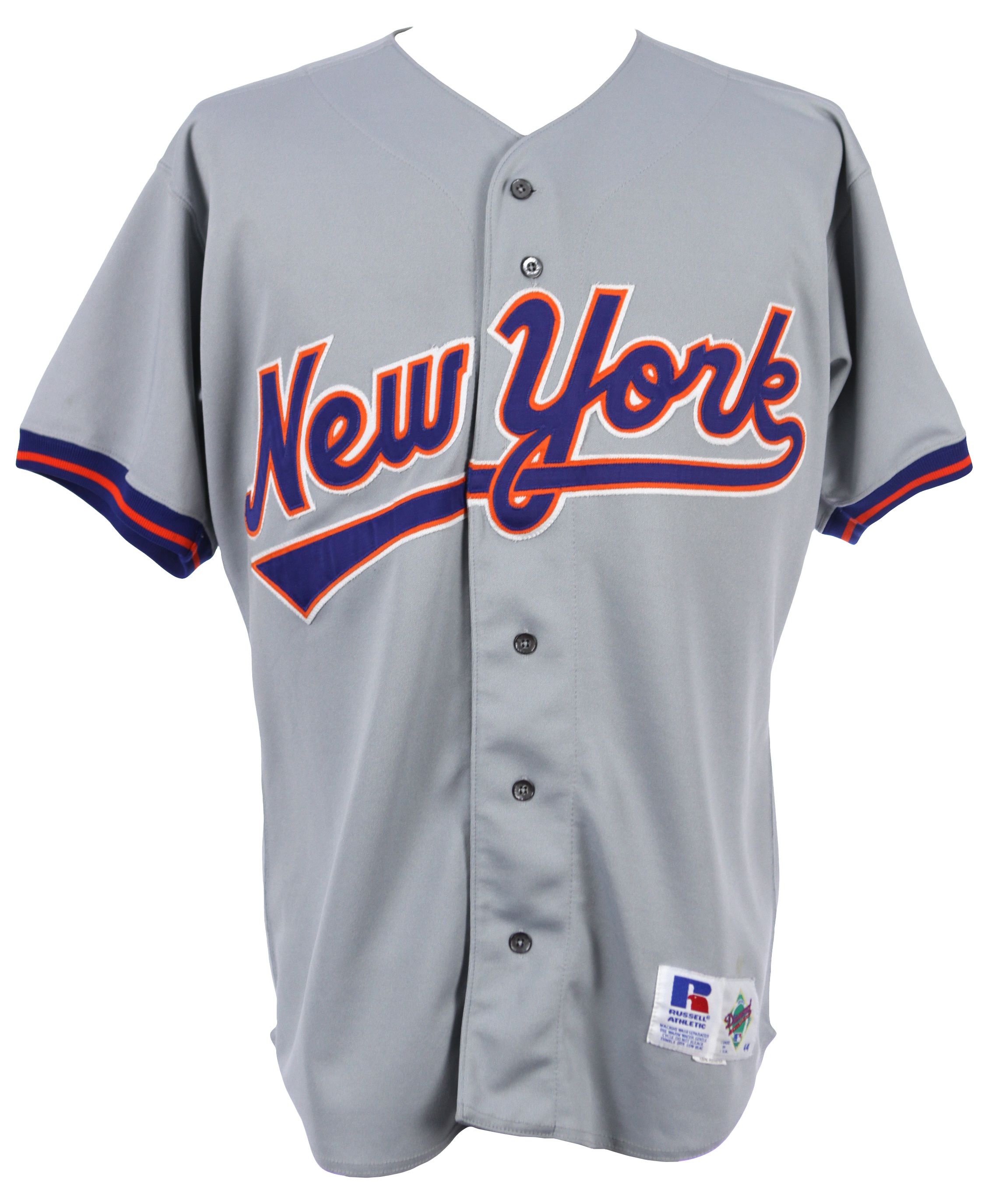 Lot Detail - 1993 Howard Johnson New York Mets Signed Game Worn Road Jersey  (MEARS LOA/JSA)