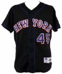 1999 John Franco New York Mets Game Worn Alternate Jersey (MEARS LOA)