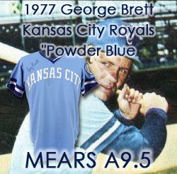 1977 George Brett Kansas City Royals Signed Game Worn Road Jersey HOF (MEARS A9.5/JSA) Earliest Known Jersey, 1:2 !!!