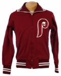 1974-78 Philadelphia Phillies Game Worn Warm Up Jacket (MEARS LOA)