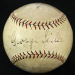 1925 Extremely Rare Playing Day George Sisler St. Louis Browns Single Signed OAL Johnson Baseball HOF (JSA) Traded for a doughnut!