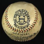 1925 Extremely Rare Playing Day George Sisler St. Louis Browns Single Signed OAL Johnson Baseball HOF (JSA) Traded for a doughnut!