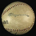 1925 Extremely Rare Playing Day George Sisler St. Louis Browns Single Signed OAL Johnson Baseball HOF (JSA) Traded for a doughnut!