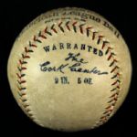 1925 Extremely Rare Playing Day George Sisler St. Louis Browns Single Signed OAL Johnson Baseball HOF (JSA) Traded for a doughnut!