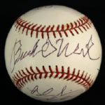 2000's Negro League Multisigned OML Selig Baseball w/ 10 Signatures Including Buck O'Neil, BeBop Gordon & More (JSA)