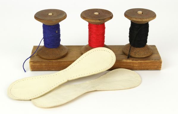 1910s circa American Thread Company 3 Spool Factory Baseball Stitching Kit