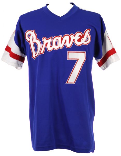 1970s Style Atlanta Braves Road Jersey