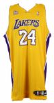 2007-08 Kobe Bryant Los Angeles Lakers Signed Game Worn Home Jersey (MEARS A10  /JSA / NBA Hologram) 