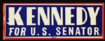 1952 John F. Kennedy For U.S. Senator 3.5" x 10" Broadside