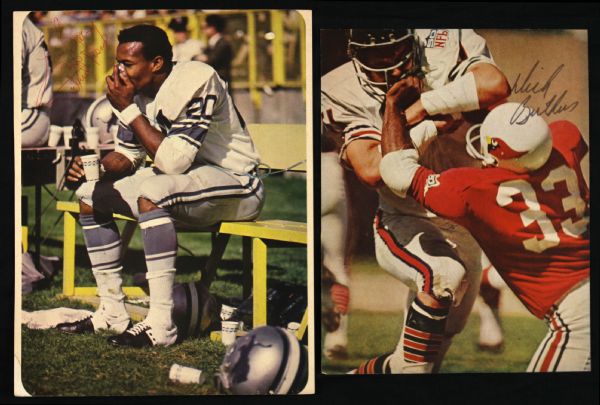 1970s Signed Football Basketball Photo Collection - Namath Grange Alworth Havlicek Lot of 12 (JSA)