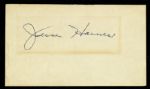 1918-78 Jesse Haines Signed Index Card St. Louis Cardinals HOF (JSA) 