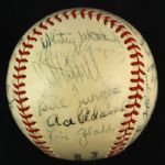 1940-41 New York Giants Team Signed ONL Frick Baseball w/ 30 Signatures Including Mel Ott, Carl Hubbell, Bill Terry & More (JSA)