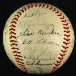 1940-41 New York Giants Team Signed ONL Frick Baseball w/ 30 Signatures Including Mel Ott, Carl Hubbell, Bill Terry & More (JSA)