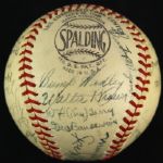 1940-41 New York Giants Team Signed ONL Frick Baseball w/ 30 Signatures Including Mel Ott, Carl Hubbell, Bill Terry & More (JSA)