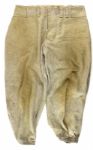 1947-59 Flannel Wilson Game Worn Baseball Road Uniform Pants