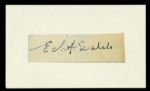 1904-59 Ed Walsh Signed Index Card Chicago White Sox HOF 3" x 5" (JSA)