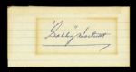 1922-72 Gabby Hartnett Signed Index Card Chicago Cubs HOF (JSA)