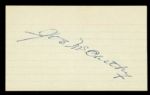 1926-78 Joe McCarthy Signed Index Card New York Yankees HOF 3" x 5" (JSA)