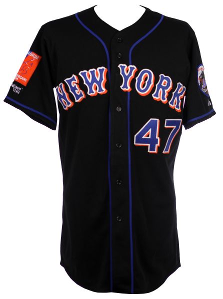 2004 Tom Glavine New York Mets Game Worn Alternate Jersey (MEARS LOA)