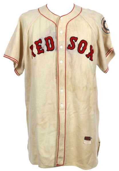 1949-50 Tommy OBrien Boston Red Sox Game Worn Home Jersey (MEARS LOA)