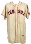 1949-50 Tommy OBrien Boston Red Sox Game Worn Home Jersey (MEARS LOA)