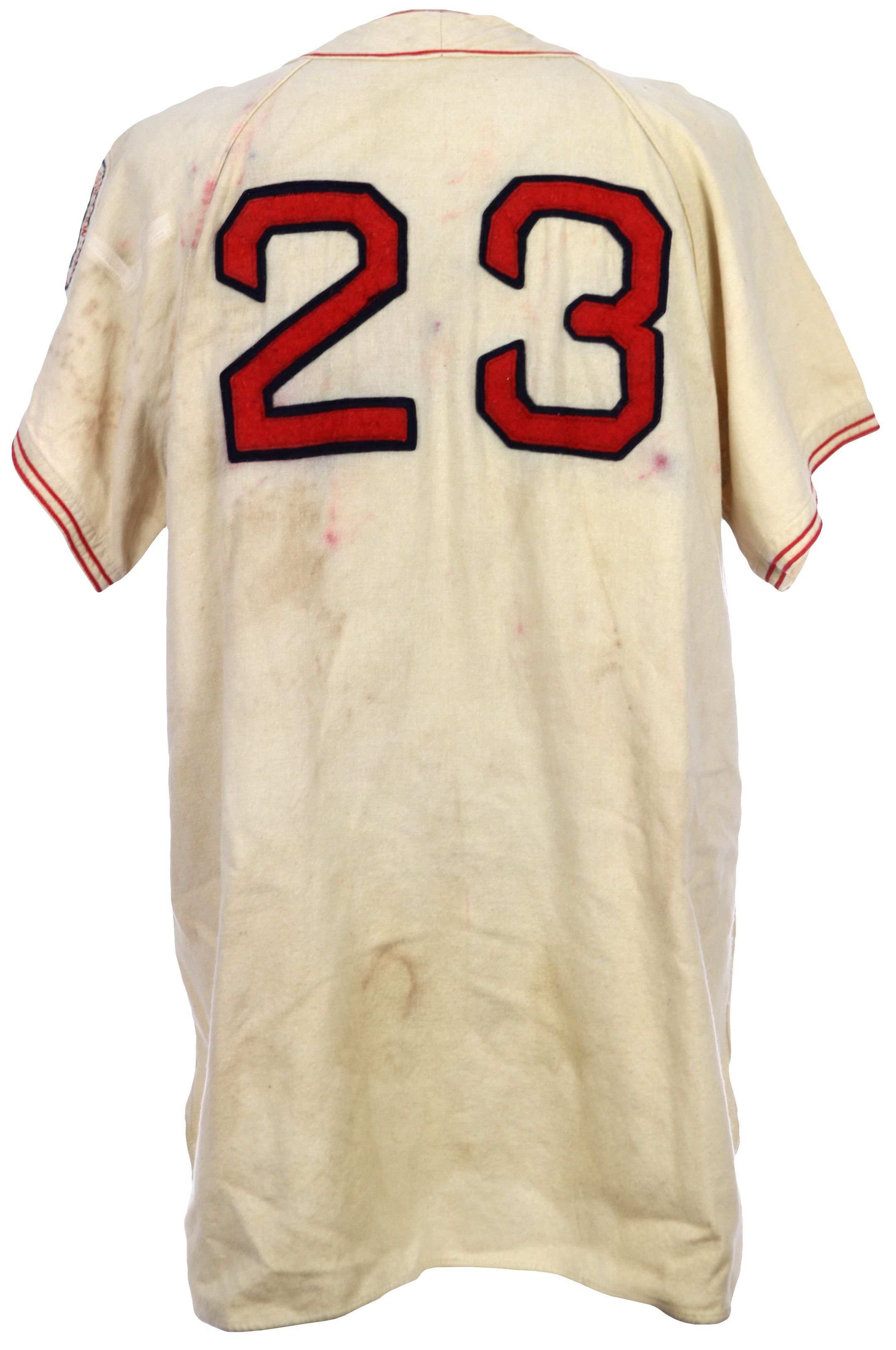 Lot Detail - 1949-50 Tommy O'Brien Boston Red Sox Game Worn Home
