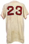 1949-50 Tommy O'Brien Boston Red Sox Game Worn Home Jersey (MEARS LOA)