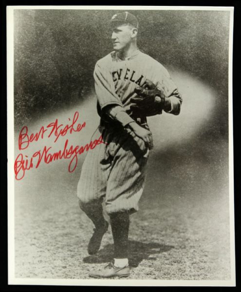 1914-85 Bill Wambsganss Signed Photo Cleveland Indians 8" x 10" (JSA) 