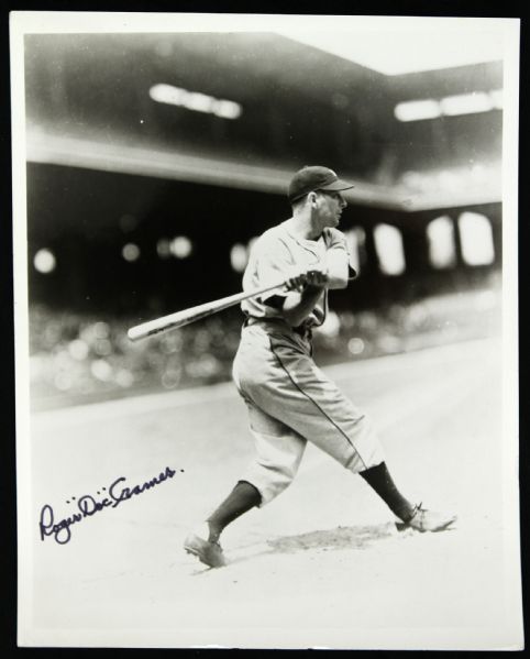 1929-90 Roger "Doc" Cramer Signed Black and White Photo Philadelphia Athletics 8" x 10" (JSA)