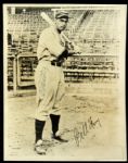 1923-89 Bill Terry Signed Black and White Photo New York Giants HOF "8 x 10" (JSA)