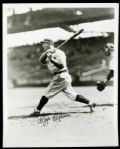 1921-85 Riggs Stephenson Signed Black and White Photo Cleveland Indians Chicago Cubs 8" x 10" (JSA)
