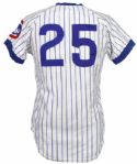 1981-82 Hector Cruz Gary Woods Chicago Cubs Game Worn Home Jersey (MEARS LOA)