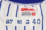 1981-82 Hector Cruz Gary Woods Chicago Cubs Game Worn Home Jersey (MEARS LOA)