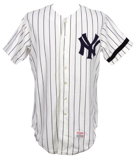 1977/79 Carlos May Jerry Narron New York Yankees Game Worn Home Jersey (MEARS A5)