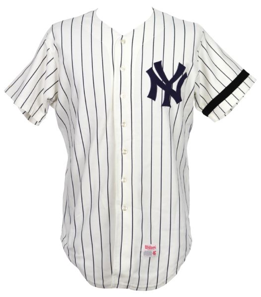 1977-79 Cliff Johnson George Scott New York Yankees Game Worn Home Jersey (MEARS A5)