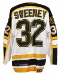 1995-96 Don Sweeney Boston Bruins Game Worn Road Jersey (MEARS LOA)