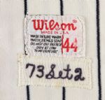1979 Jerry Narron New York Yankees Game Worn Home Jersey (MEARS A6)