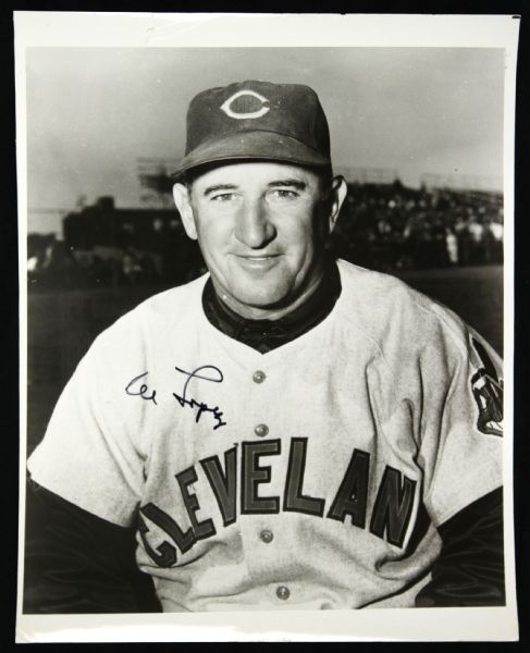 1928-05 Al Lopez Signed Black and White Photo Cleveland Indians Chicago White Sox HOF 8" x 10" (JSA) 